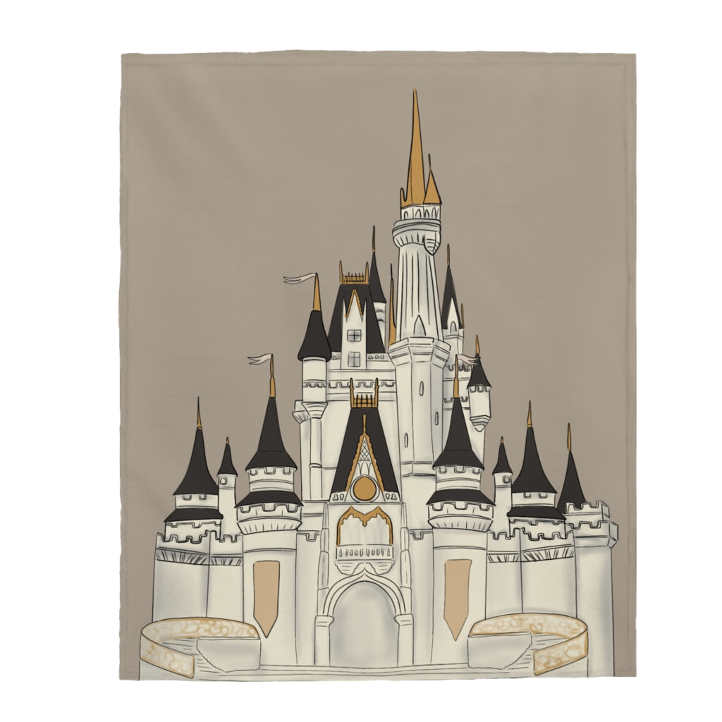 Cinderella's Castle Blanket, Blanket, Throw Blanket, Home Decor