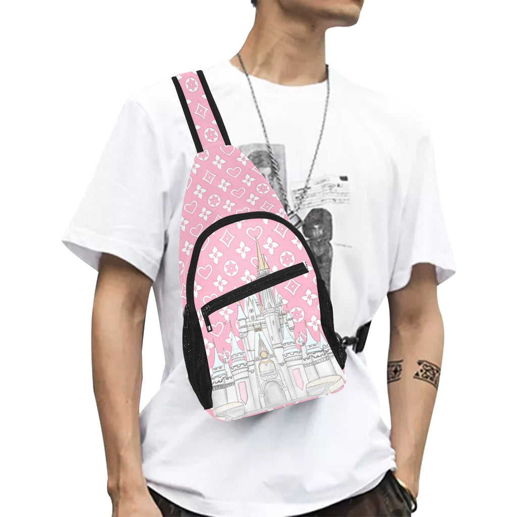 Pink Monogram Crossbody Sling Backpack – Bibbidi Bobbidi Bling